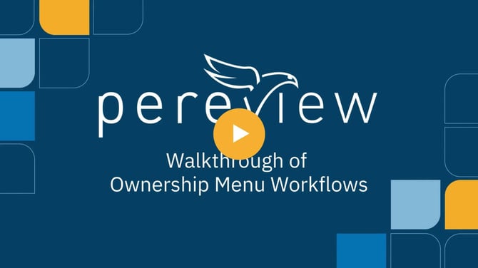 Ownership Menu Workflows